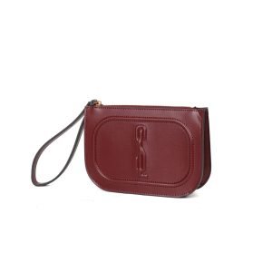 Clutch Soft Vermelho Bordô Alça De Mão - Santa Lolla