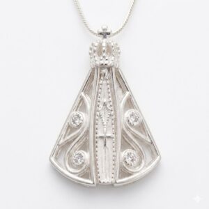 Pingente em Prata 925 - Nossa Senhora Aparecida